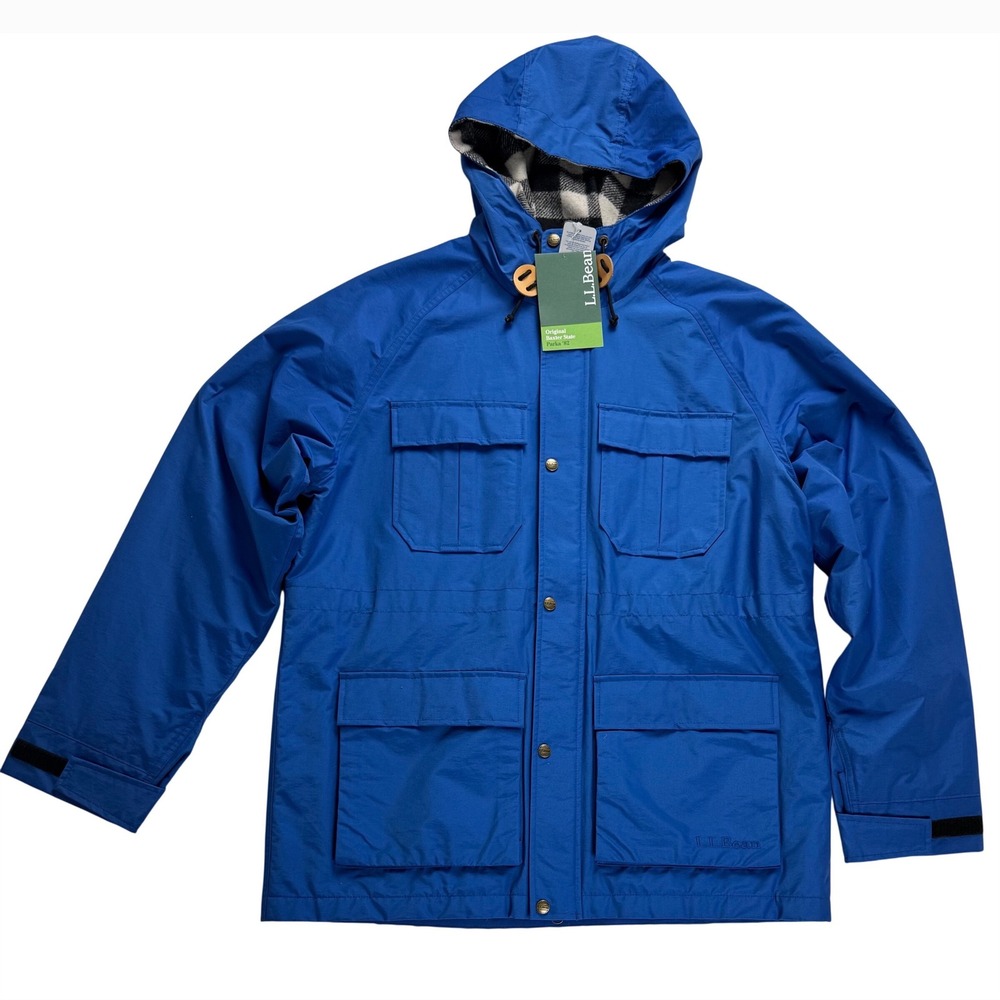 LL Bean Original Baxter State Parka 82 Blue Thinsulate Insulated Jacket Mens L